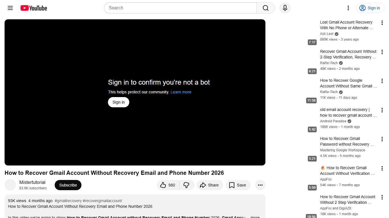 How to Recover Gmail Account Without Recovery Email and Phone Number 2026 - YouTube